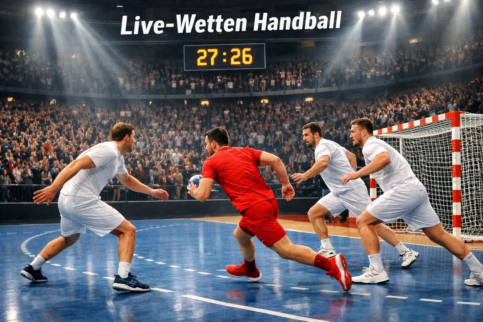 Spannendes Handball-Bundesliga-Spiel in voller Halle mit Fans – Livewetten auf Handball